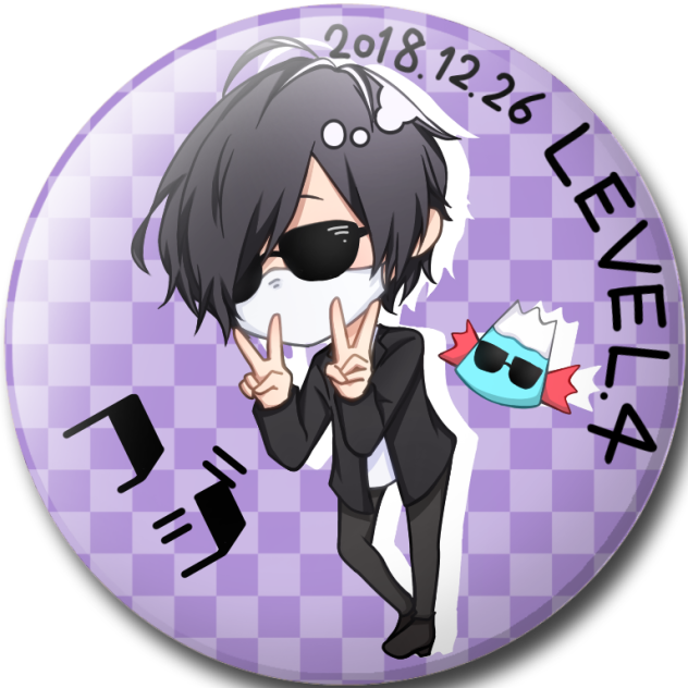 LEVEL.4フジ缶バッジ風