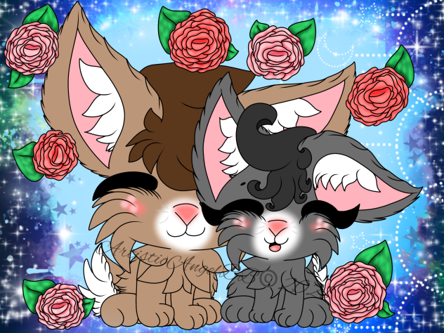 Bunnies Snuggling