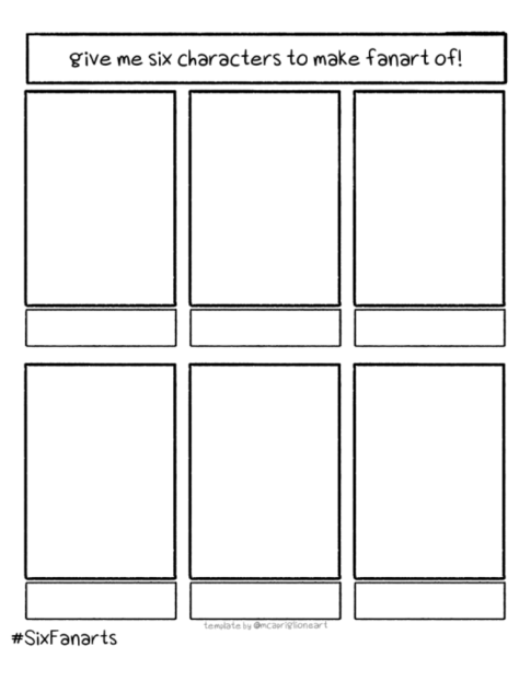 six fan art challange