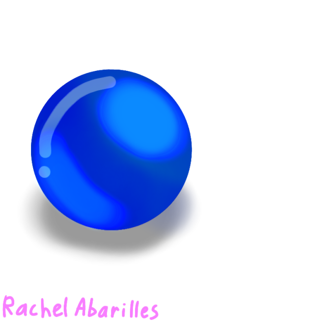 How to draw blue crystal ball