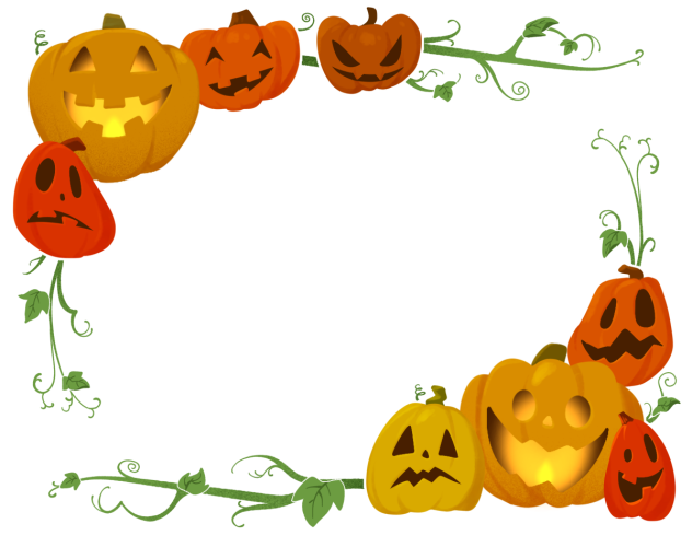 ハロウィンカボチャのフレーム