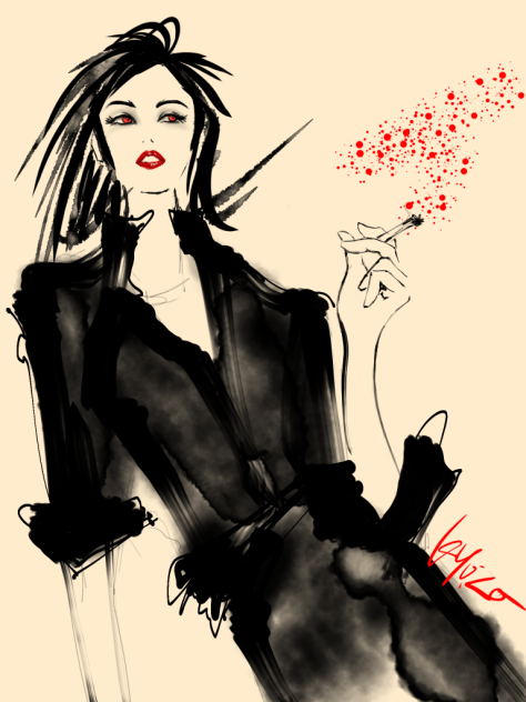 black dress