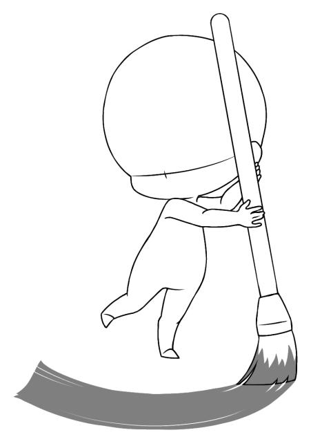 お絵描きトレス素材(チビキャラ)2