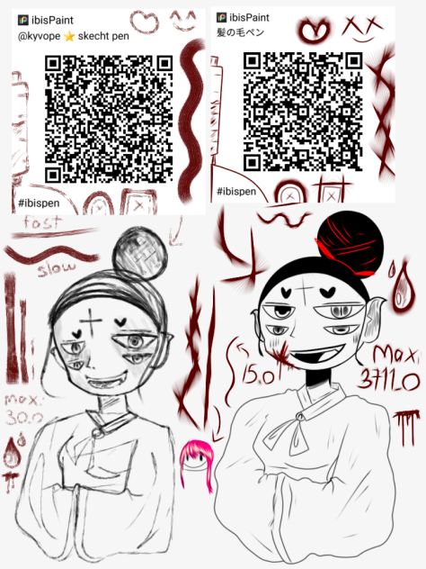 @Kyvope ⭐ Sketch pen × Hair pen