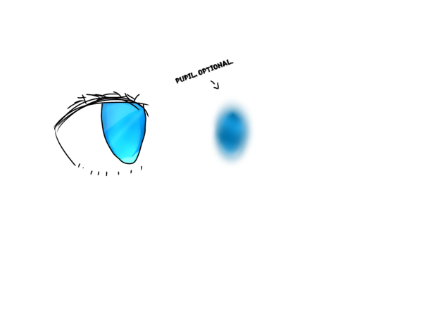 Free eye + pupil