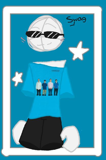 My oc in a weezer shirt