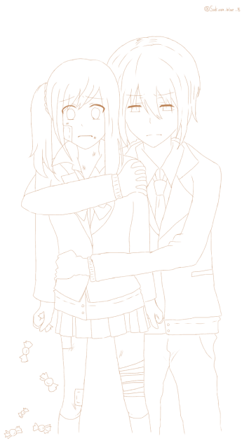 飴と鎖 線画