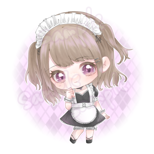 仕事絵　メイドさん