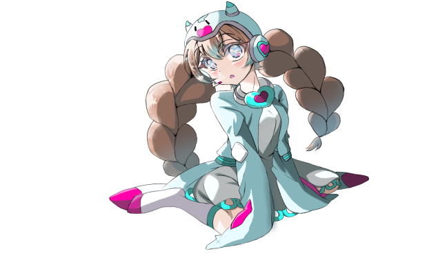 クリオネパーカーの女の子