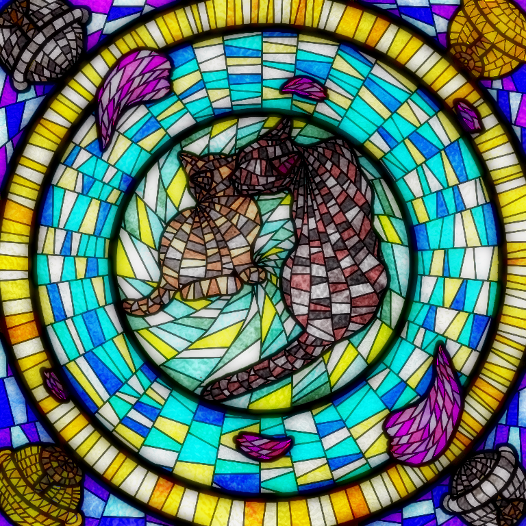 春の親子 Ibispaint