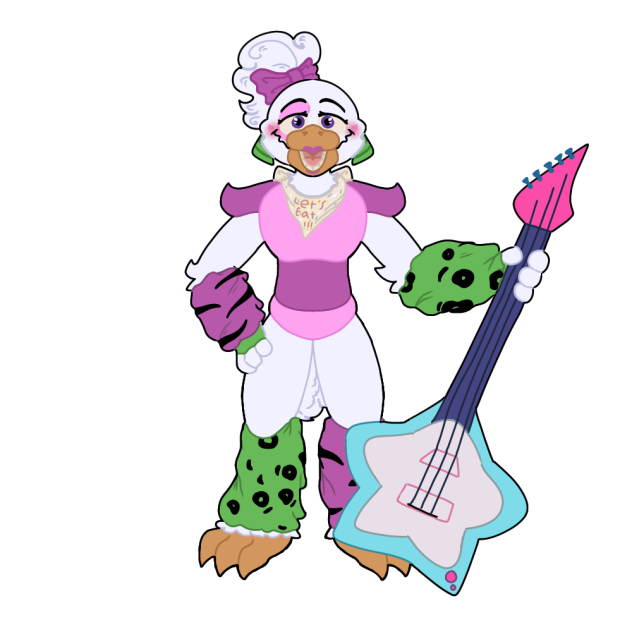 Poster - Cartoon GlamRock Chica Design