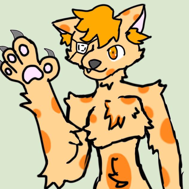 Orange furry