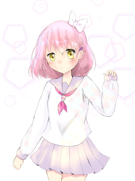 ただの女の子の線画塗ってやった