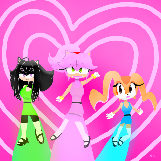Team Toripuru as The Powerpuff Girls!