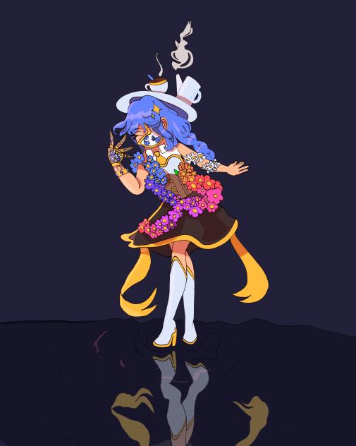 porcelain flower girl