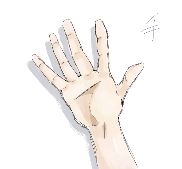 手