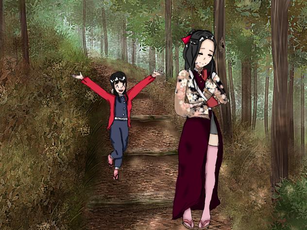 My oc(still no name🥲) and Haruka