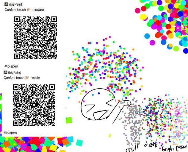 🎉 Confetti brush! 🎊 - ibisPaint