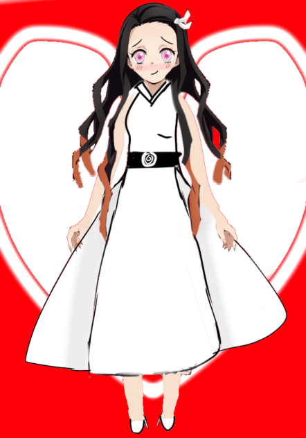 Nezuko in a wedding dress ￼🤍