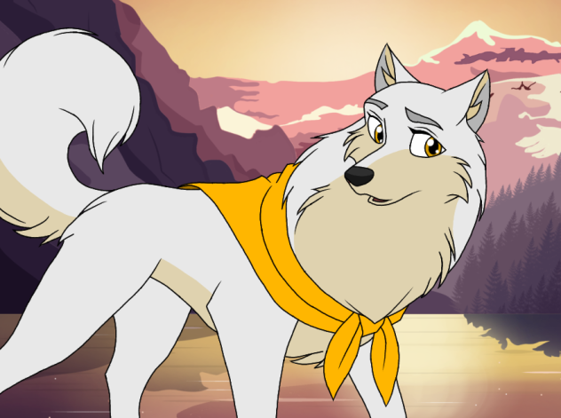 Glace the dragon husky form