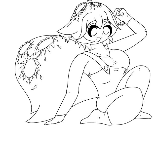 Fanart line art for blu