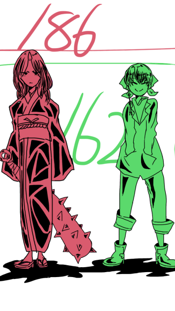 身長差白鬼 Ibispaint