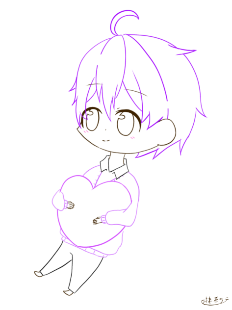 なーくん 線画 Ibispaint