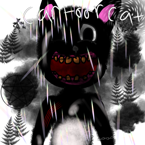 Drawing cartoon cat