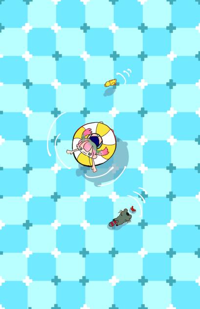 水面が動いて見える絵