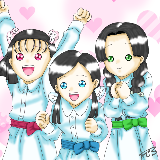 蝶屋敷三人娘　すみ・きよ・なほ(鬼滅の刃)