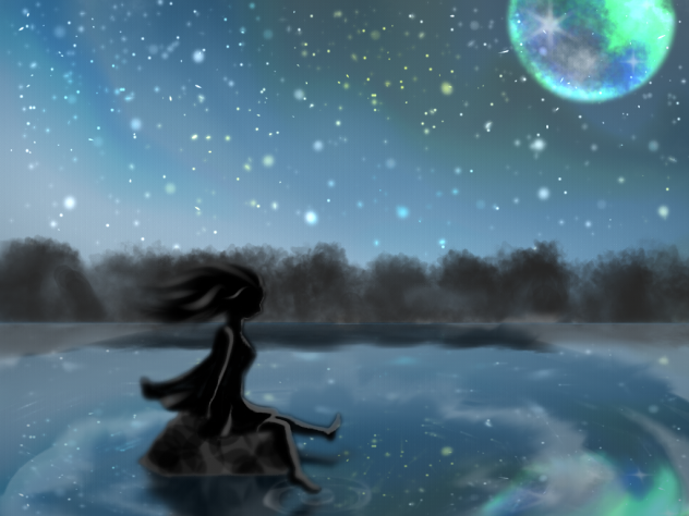 星空に座る
