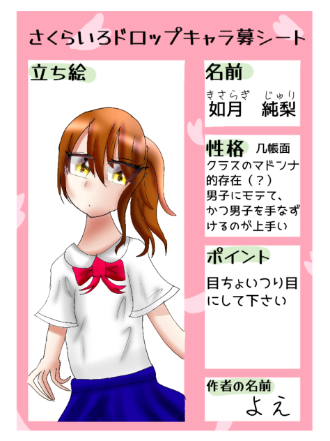 キャラ募ぉ