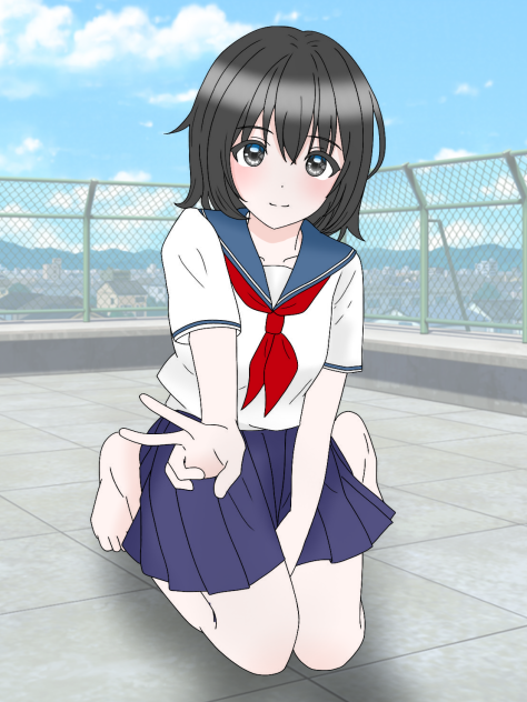 授業は屋上でサボっちゃおう！系女子・すみかちゃん