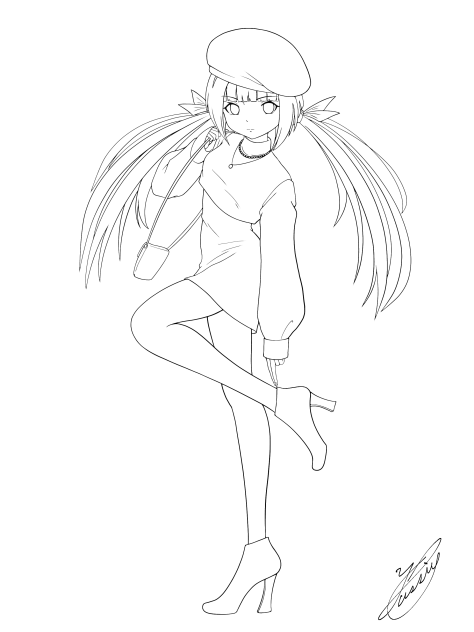 True thoughts（線画）