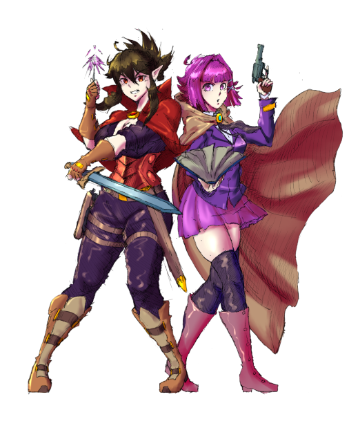 Pyronett and Alice supposedly cool pose