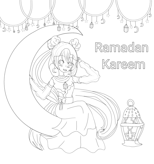 Ramadan Kareem (ぬりえ)