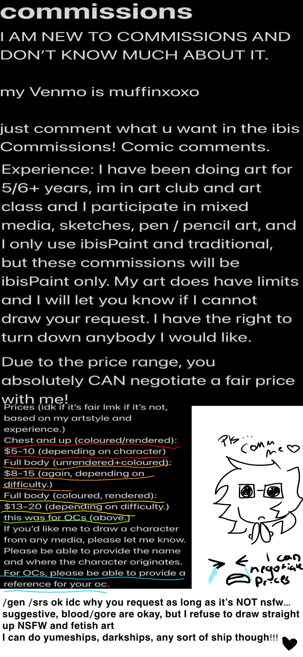 Commission info - ibisPaint