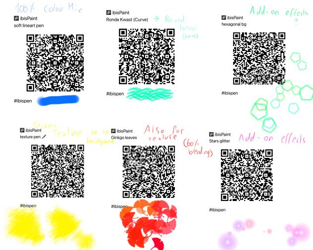 Brushes that I use!! (For background)