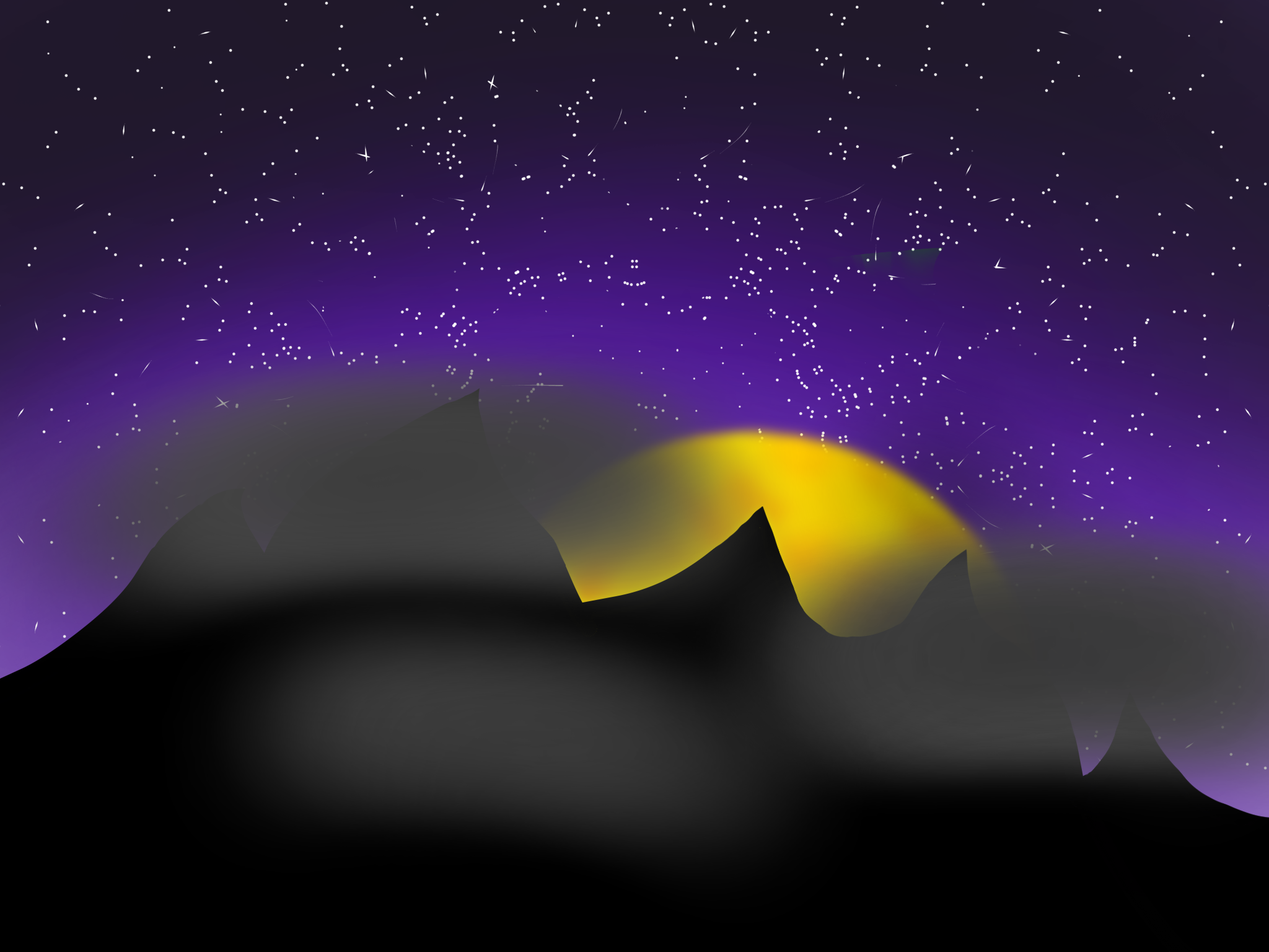Some mountains - ibisPaint