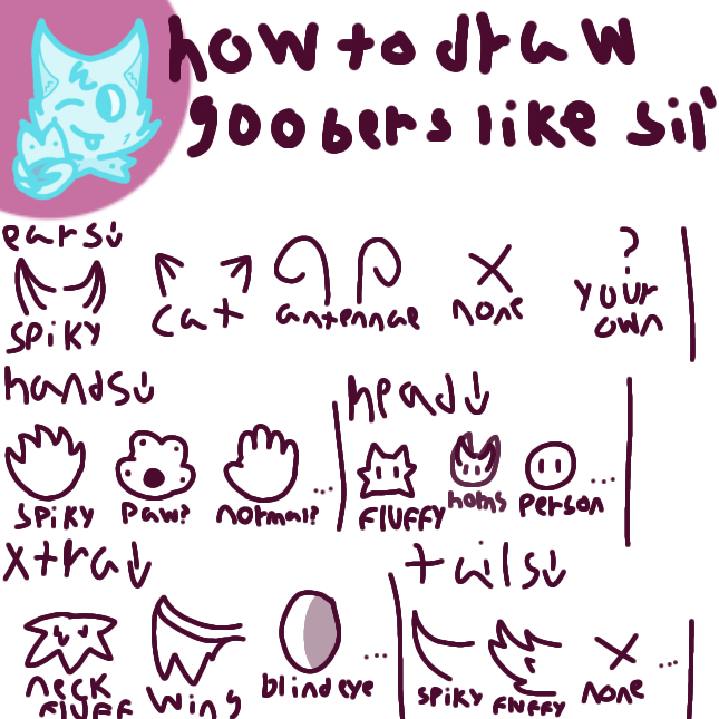 Goober Tutorial how to draw goobers like Sil' - ibisPaint