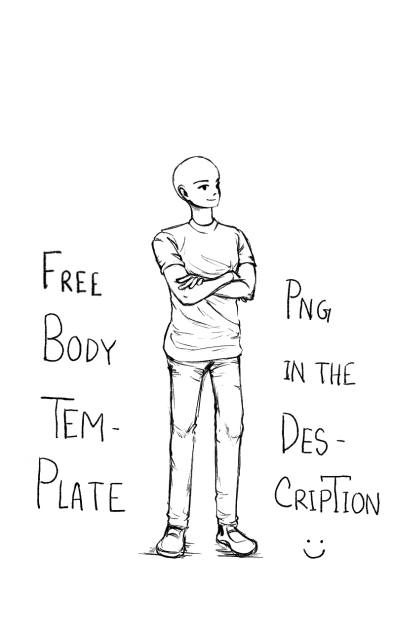 Hand Crossed Boy Template
