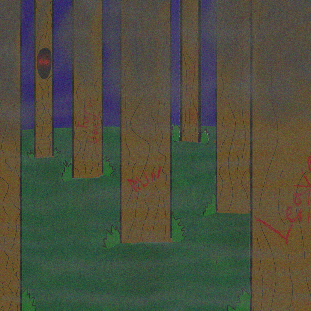 drawing a forest to feel better
