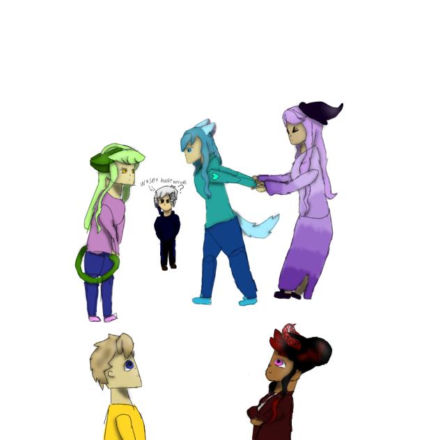 All my ocs in one scene!