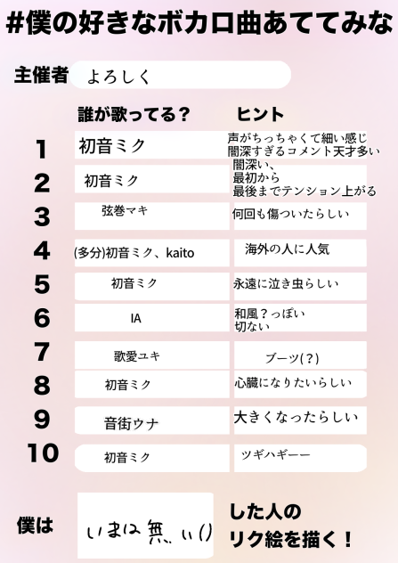 ムズいと思う()