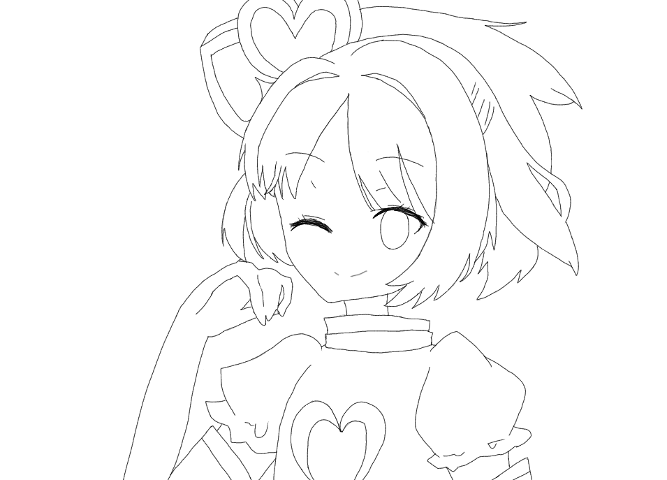 コンパス ルルカ 線画 Ibispaint
