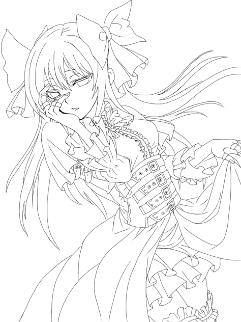 線画(まねまね