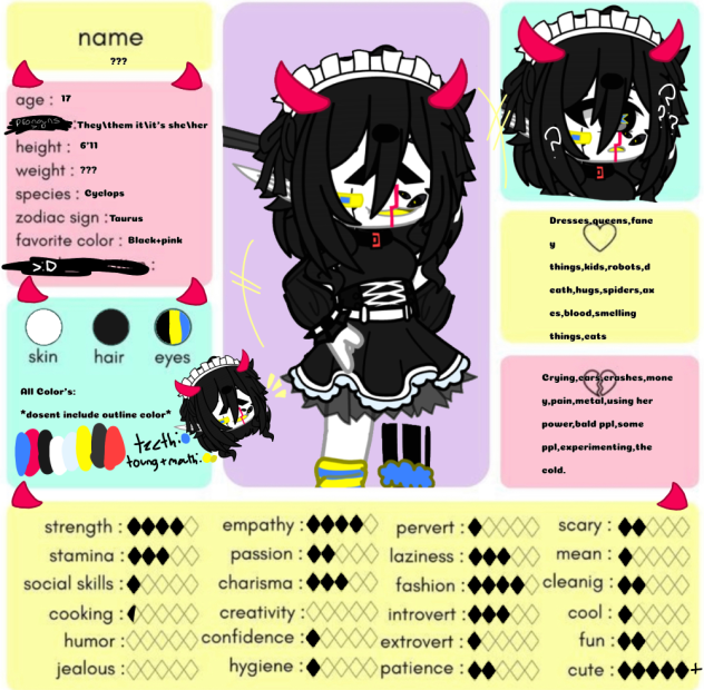 🫗Oc sheet🫗