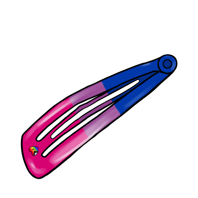 Pride Flag Barrette - Bi - ibisPaint