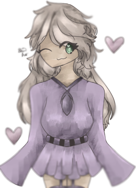 A Girl who is Winking