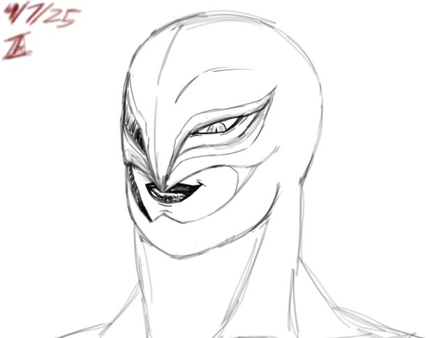 Late night strep throat drawings